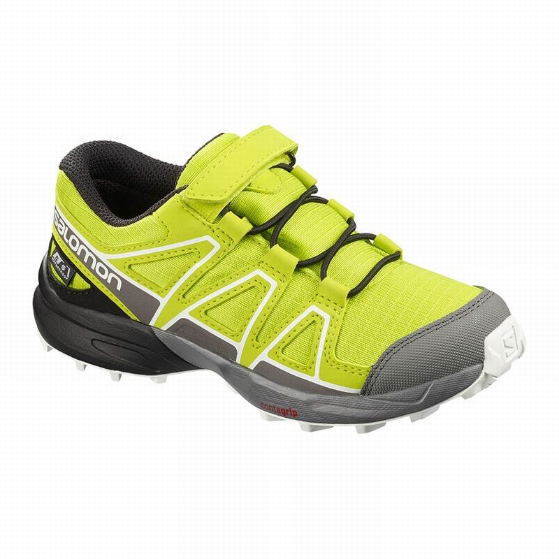 Chaussures De Trail Running Salomon Enfant Rose / Noir - Salomon SPEEDCROSS CLIMASALOMON™ WATERPROOF